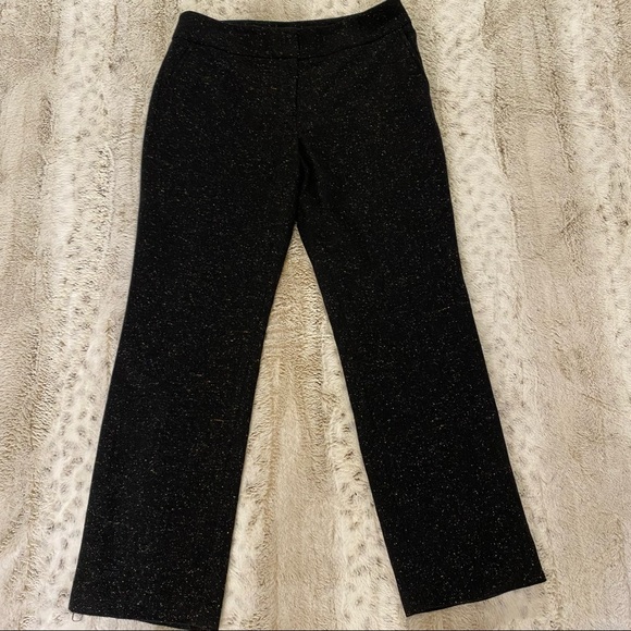 🥀 talbots black wool tweed slacks size 8p - Picture 5 of 5